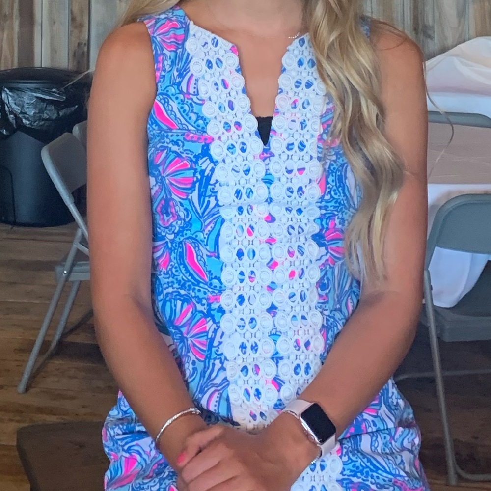LILLY PULLITZER SIZE 2 PINK&BLUE DRESS 🩷🩵